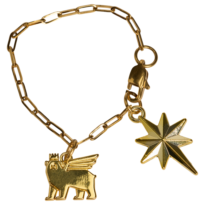 Stanley 1913 The Stanley Charm in Starlight Gold | Detailed View