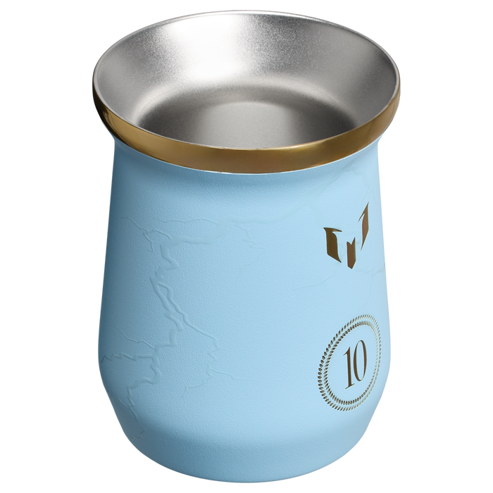 Stanley Messi 8 OZ Mate Mug In Striker Blue With Gold Accents
