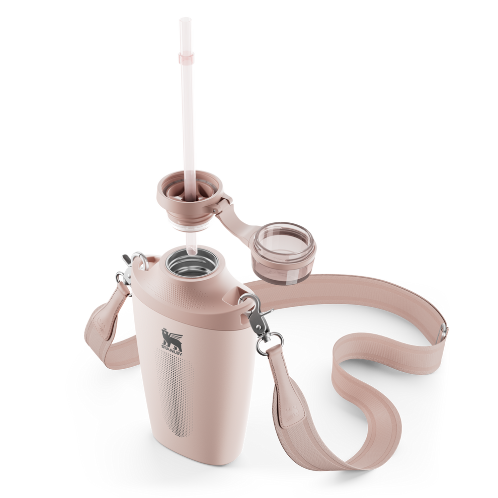 Stanley Crossbody Water Bottle in Rose Quartz