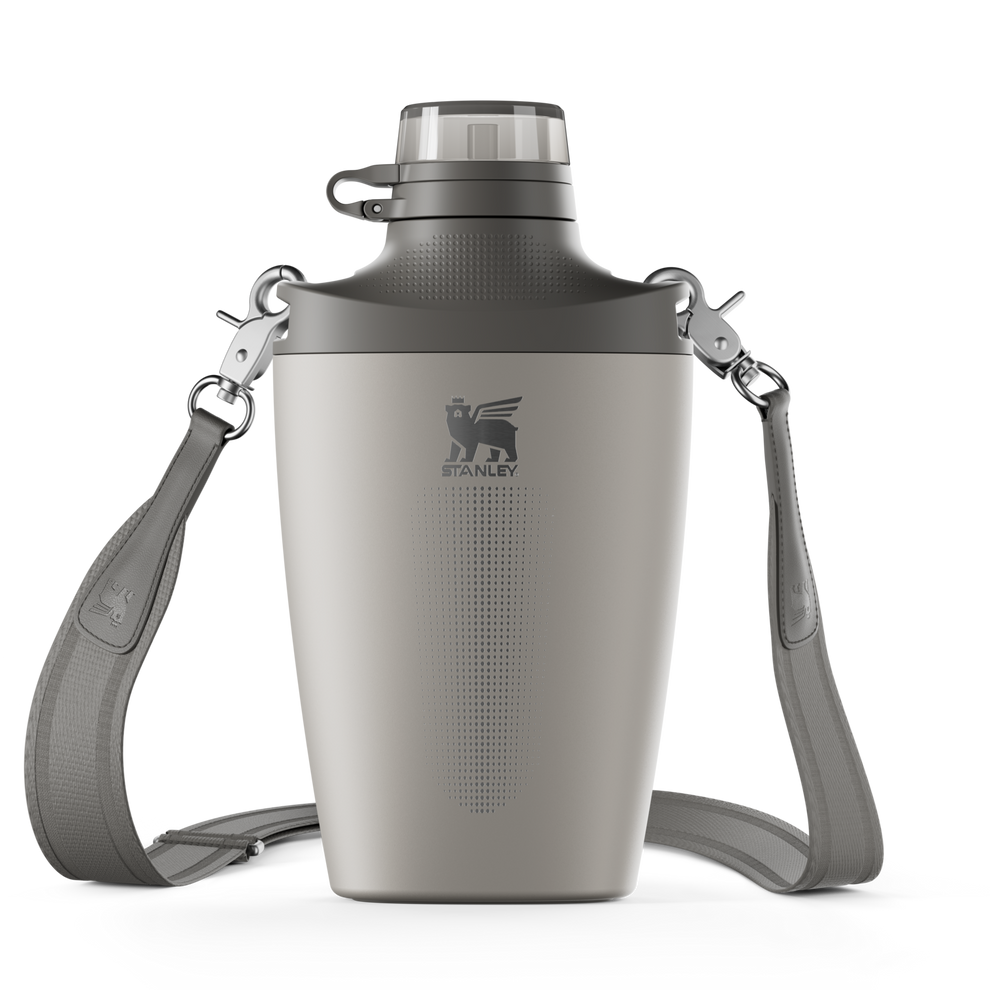 Stanley Crossbody Water Bottle in Ash Grey