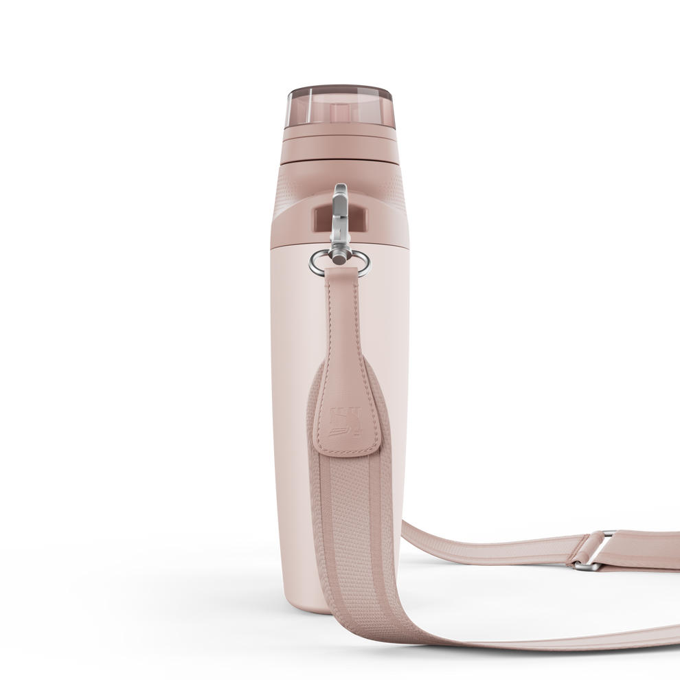 Stanley Crossbody Water Bottle in Rose Quartz