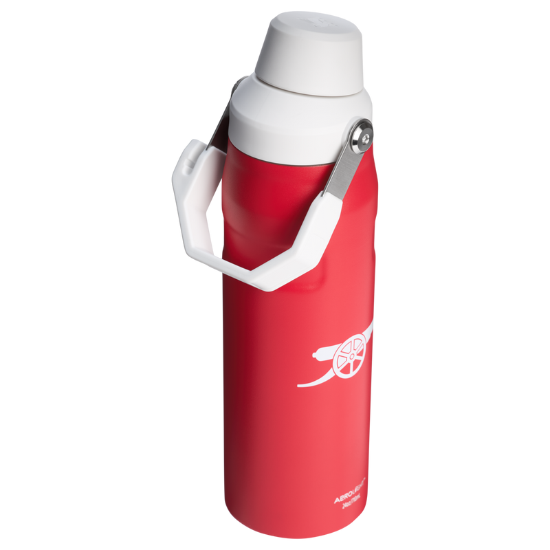 Stanley 1913 Stanley 1913 x Arsenal IceFlow™ Bottle Fast Flow 24 OZ in Arsenal DNA Red | Back View