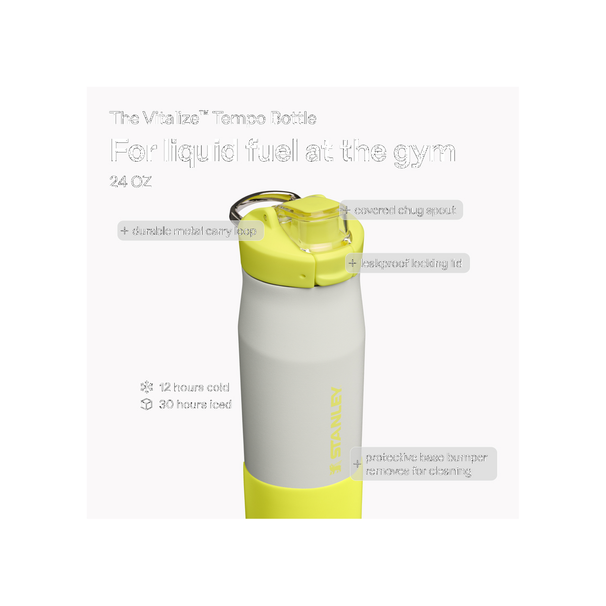 Stanley 1913 The Vitalize™ Tempo Bottle 24 OZ in Pale Stone Atomic