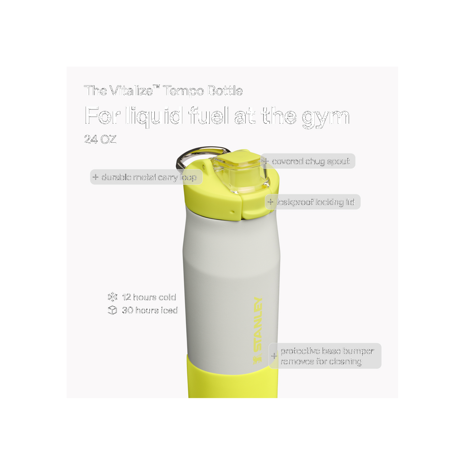 Stanley 1913 The Vitalize™ Tempo Bottle 24 OZ in Pale Stone Atomic | View 4