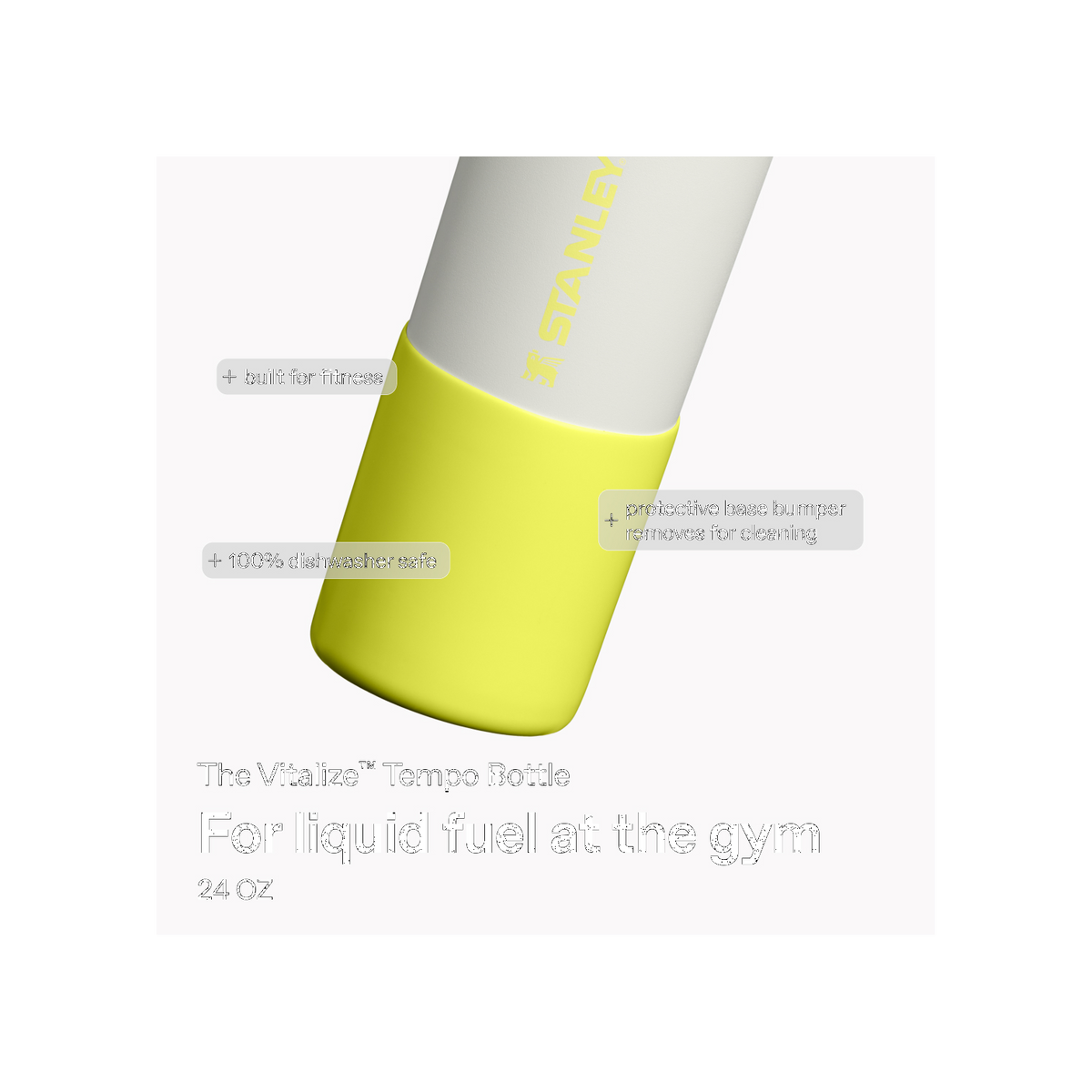 Stanley 1913 The Vitalize™ Tempo Bottle 24 OZ in Pale Stone Atomic | Infographic View