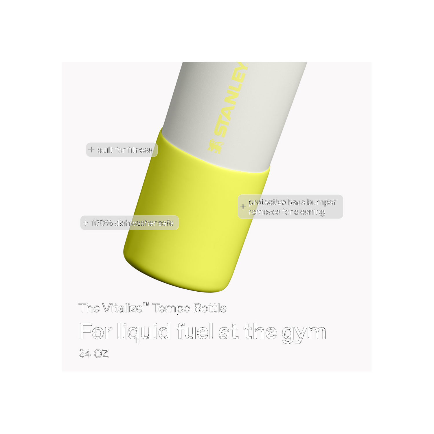 Stanley 1913 The Vitalize™ Tempo Bottle 24 OZ in Pale Stone Atomic | Infographic View
