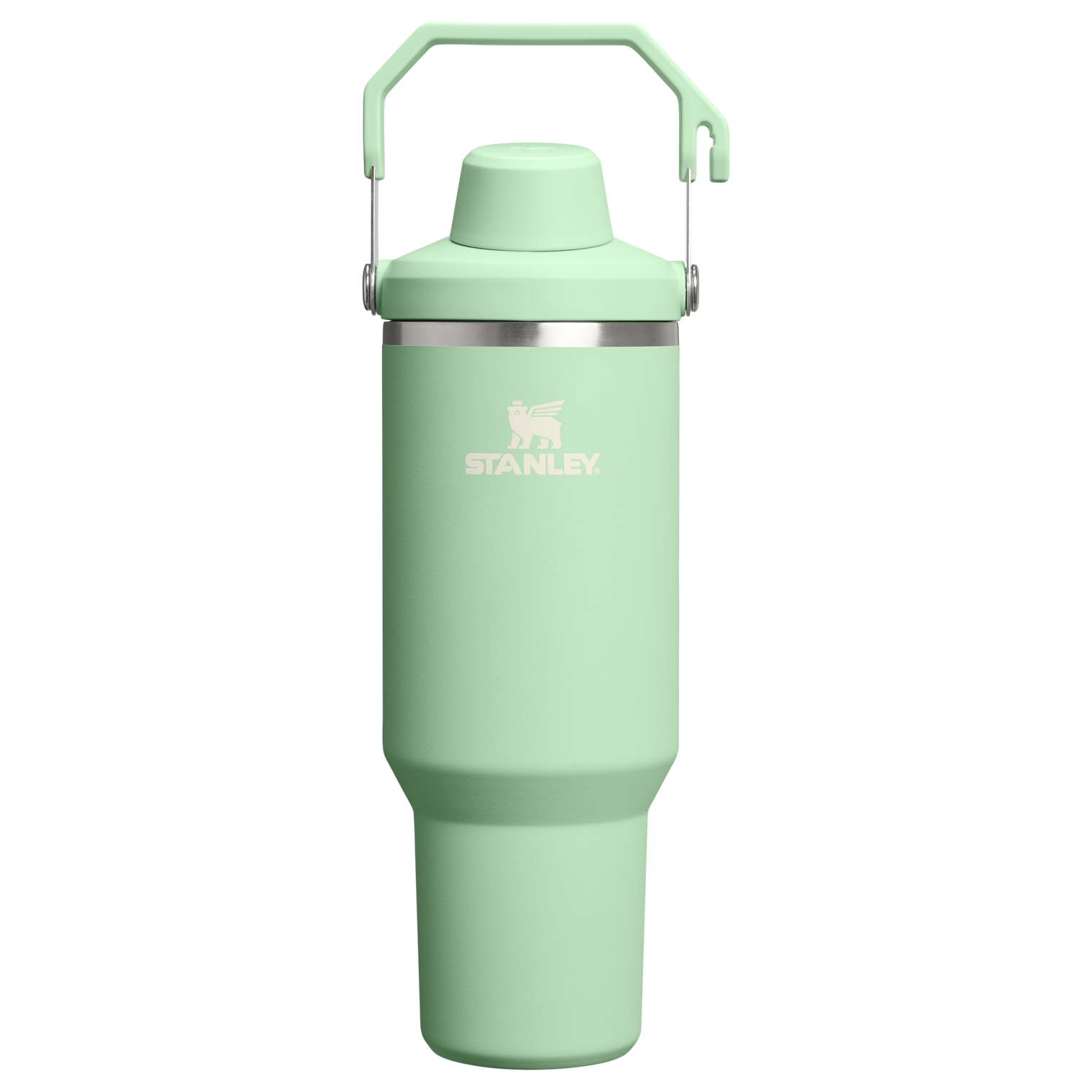 Stanley 20 OZ IceFlow Aerolight Stainless Steel Water Bottle In Pistachio Green with Fast Flow Lid