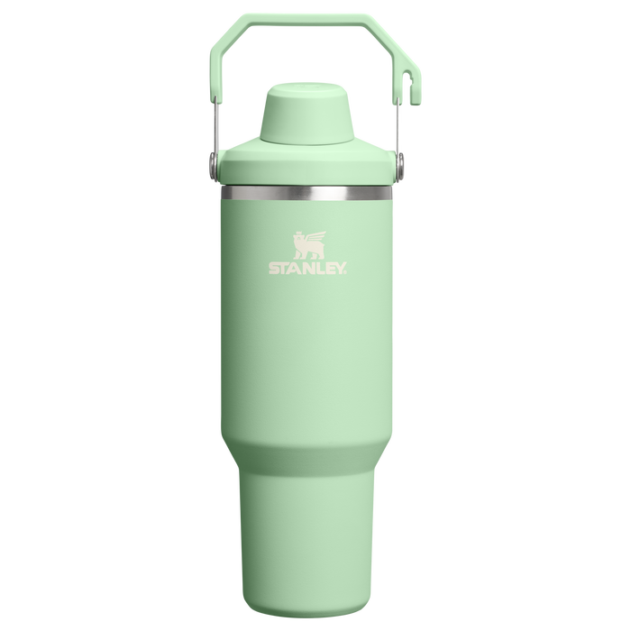 Stanley 20 OZ IceFlow Aerolight Stainless Steel Water Bottle In Pistachio Green with Fast Flow Lid