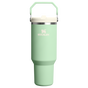 Stanley 40 OZ IceFlow Stainless Steel Water Bottle In Pistachio Green with Flip Straw