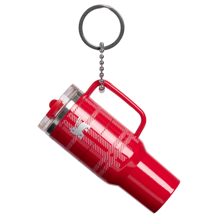 Stanley 1913 The Quencher Key Chain in Rouge Plaid | Front View