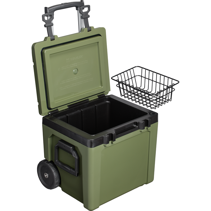 Stanley 1913 The Cold For Days Wheeled Outdoor Cooler 50 QT in Dried Pine | Cross Section View
