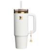 Stanley 30 OZ Quencher Luxe Tumbler In White Snakeskin