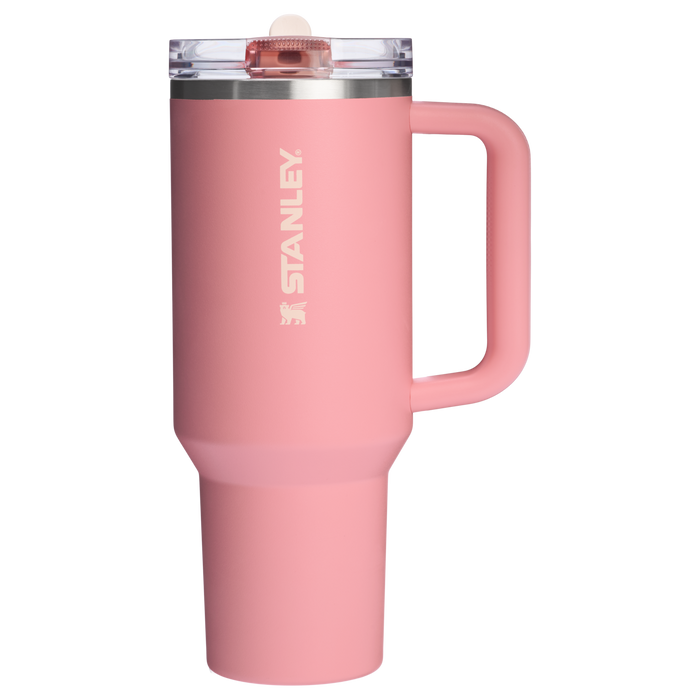 Stanley 40 OZ Quencher Flip Straw Tumbler With In Pink Mesa