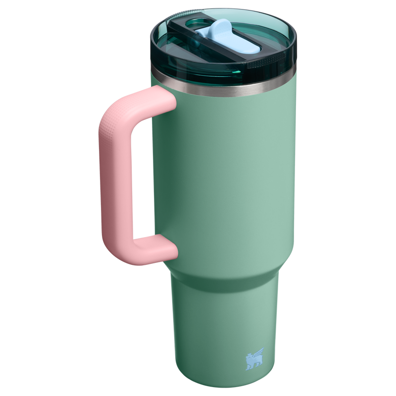 Stanley 1913 Stanley 1913 x Antonela Quencher ProTour Flip Straw Tumbler 40 OZ in Antonela Green | Back View