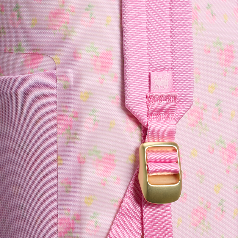 Stanley 1913 Stanley 1913 x LoveShackFancy All Day Madeleine Mini Cooler Backpack 20 Can 14 QT 13.2 L in Ibiza Sunset | Back Detailed View
