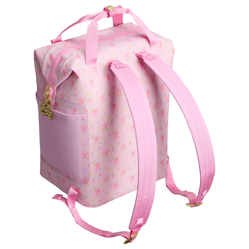Stanley 1913 Stanley 1913 x LoveShackFancy All Day Madeleine Mini Cooler Backpack 20 Can 14 QT 13.2 L in Ibiza Sunset | Back View