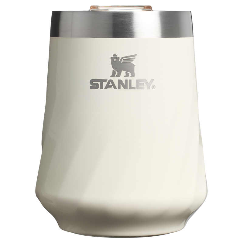 The Textured Reserve Wine Tumbler -- Cream & Navy