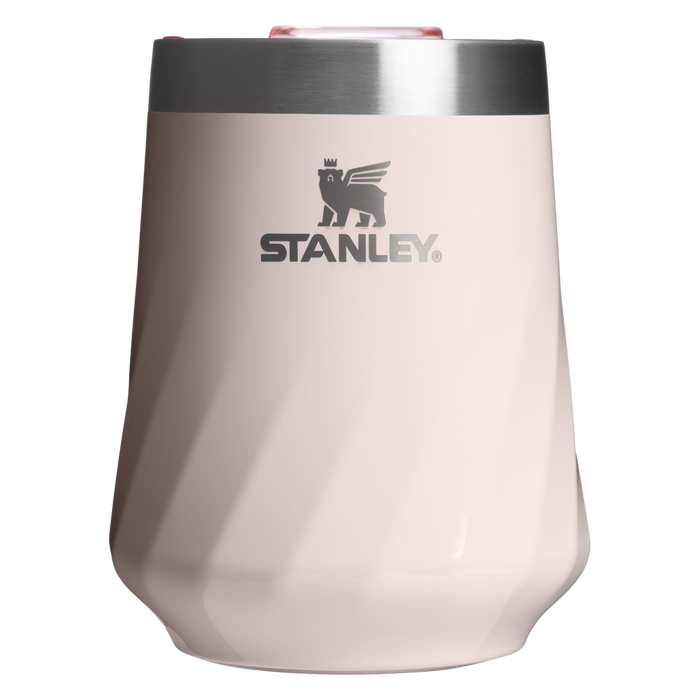 Stanley 1913 The Textured Reserve Wine Tumbler 11 OZ in Rose Quartz Gloss