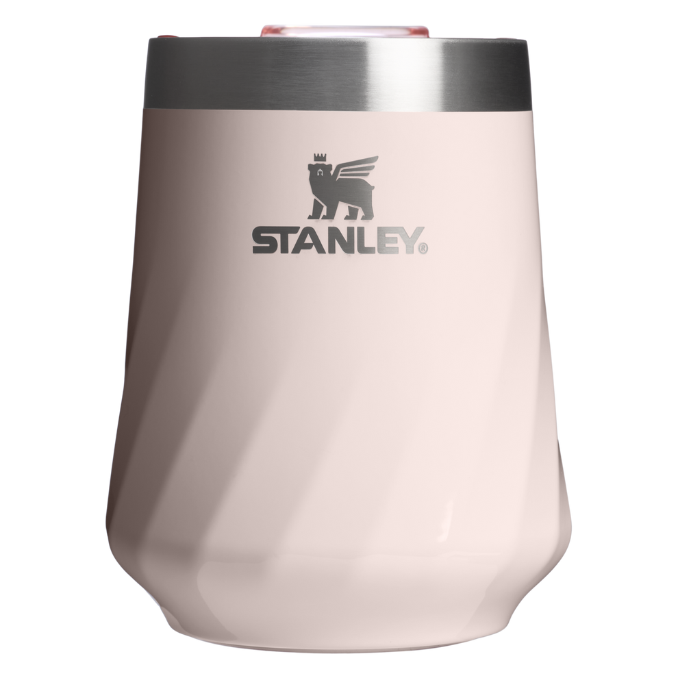 Stanley 1913 The Textured Reserve Wine Tumbler 11 OZ in Rose Quartz Gloss