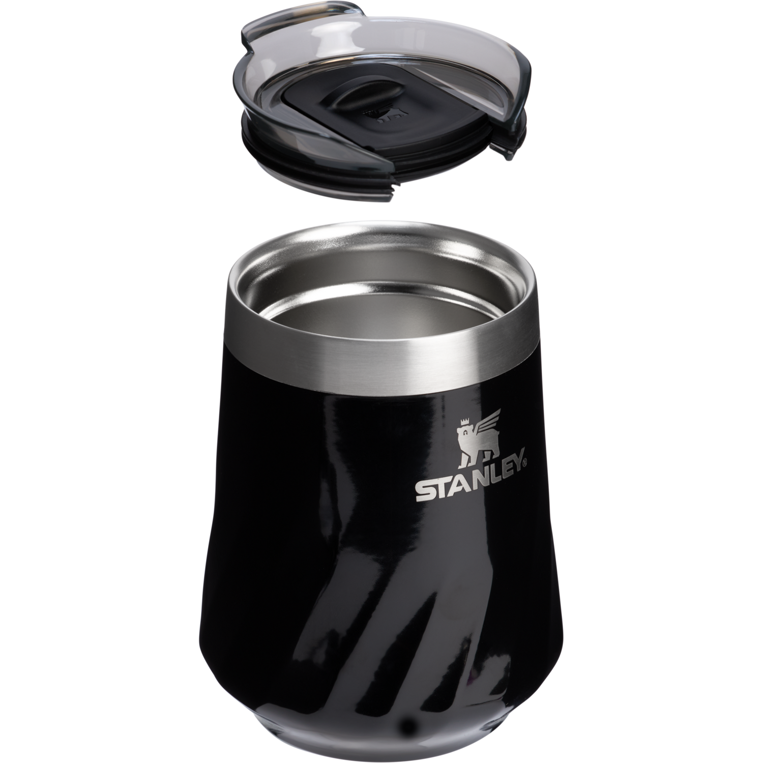 Stanley 1913 The Textured Reserve Wine Tumbler 11 OZ in Black Gloss | View 2