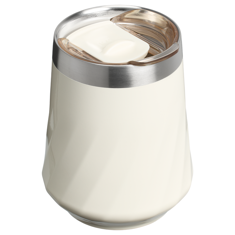 Stanley 1913 The Textured Reserve Wine Tumbler 11 OZ in Cream Gloss | Back View
