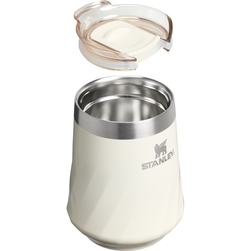 Stanley 1913 The Textured Reserve Wine Tumbler 11 OZ in Cream Gloss | Cross Section View
