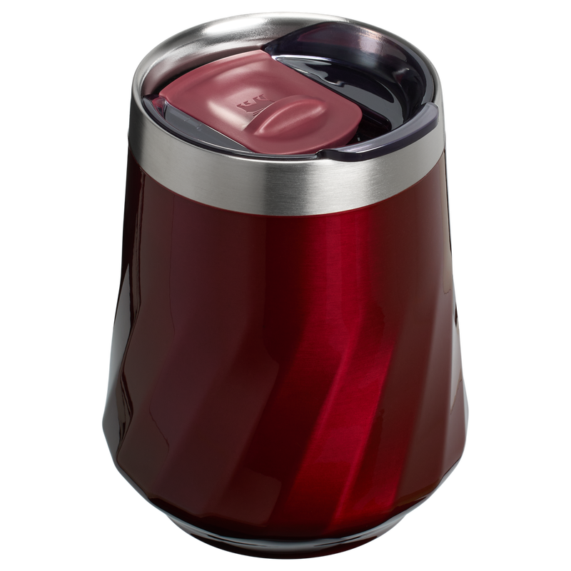 Stanley 1913 The Textured Reserve Wine Tumbler 11 OZ in Garnet Shine | Back View