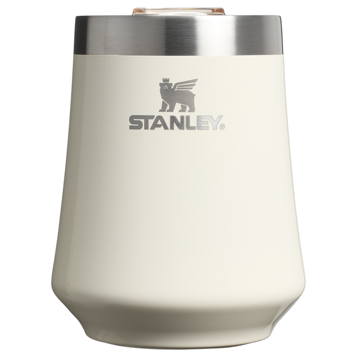Stanley 11 oz Swirl Wine Stainless Steel Tumbler In Cream White Gloss