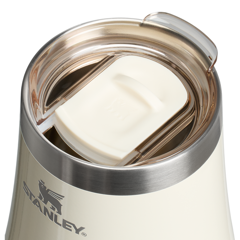 Stanley 1913 The Reserve Wine Tumbler 11 OZ in Cream Gloss | Lid Detailed View
