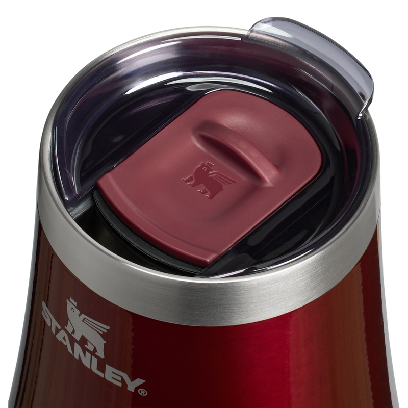 Stanley 1913 The Reserve Wine Tumbler 11 OZ in Garnet Shine | Lid Detailed View