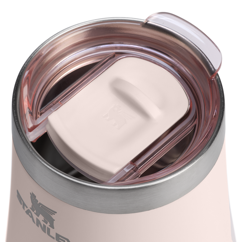 Stanley 1913 The Reserve Wine Tumbler 11 OZ in Rose Quartz Gloss | Lid Detailed View