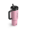The Messi x Stanley Quencher ProTour Flip Straw Tumbler 40 OZ Cup In Messi GOAT Pink
