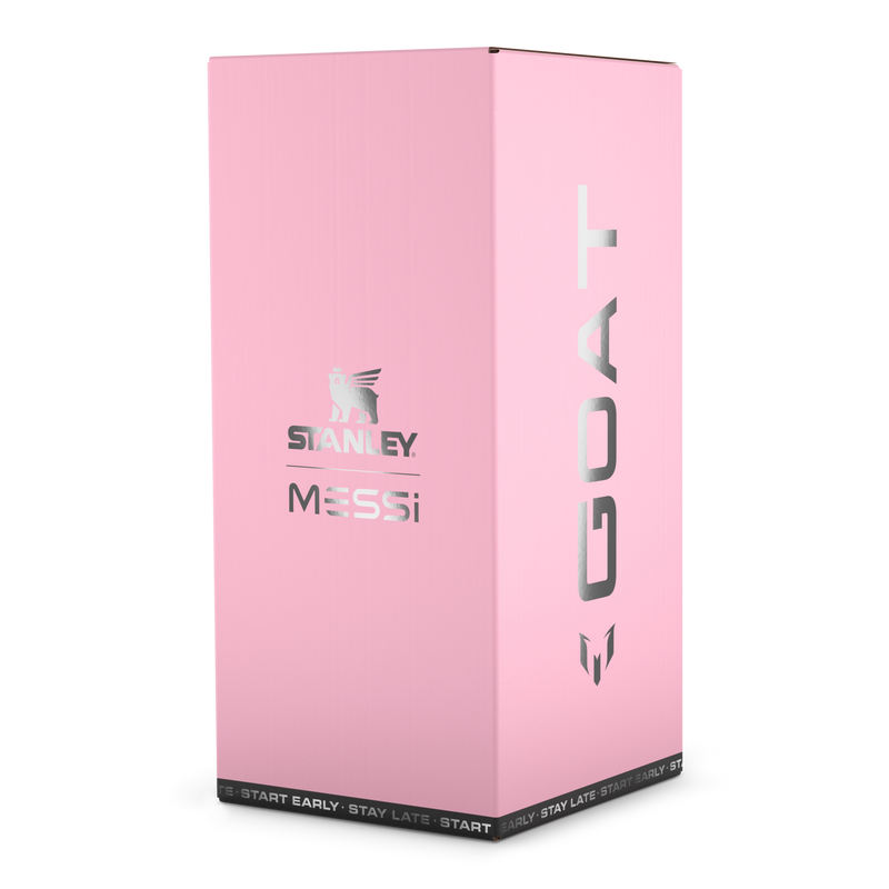 Stanley 1913 The Messi x Stanley Quencher ProTour Flip Straw Tumbler 40 OZ in Messi GOAT Pink