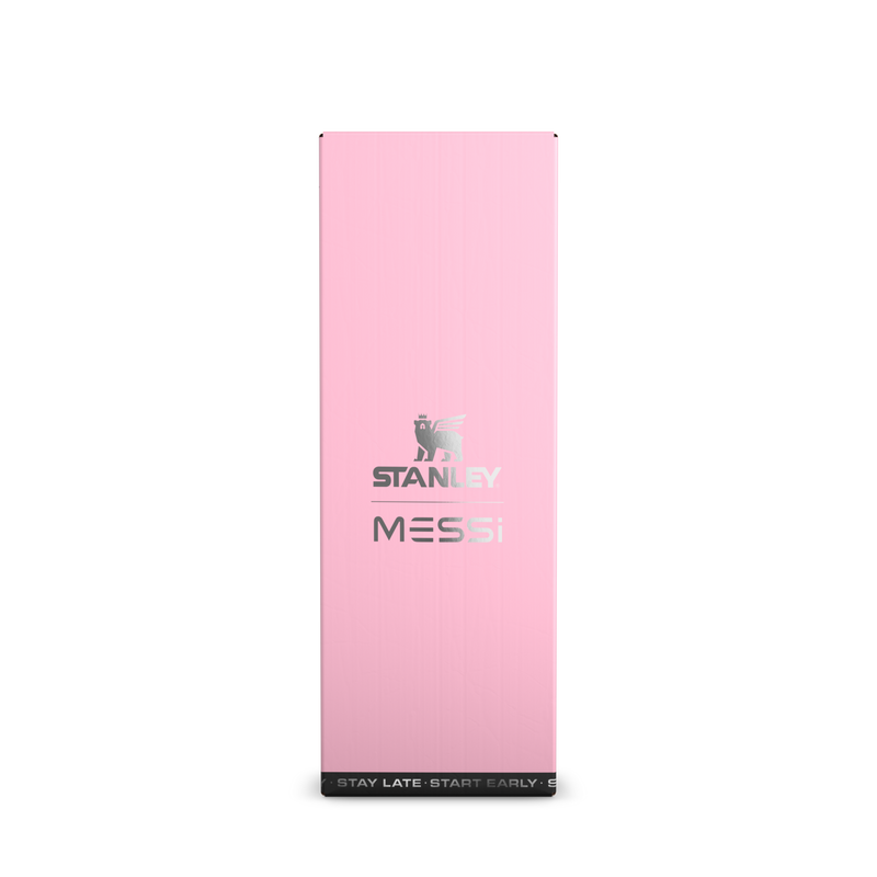 Stanley 1913 The Messi x Stanley IceFlow™ Flip Straw 2.0 Bottle 24 OZ in Messi GOAT Pink