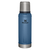 Stanley 1 Quart Legendary Classic Insulated Vacuum Bottle In Hammertone Lake Blue