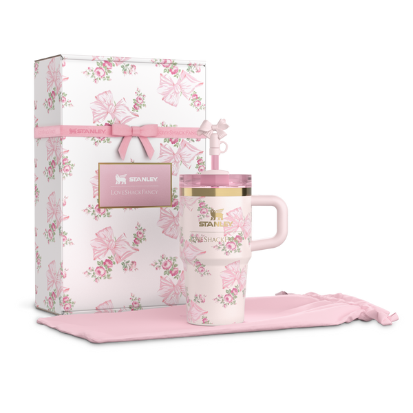 The Pink Stanley X LoveShackFancy Collab Holiday Quencher