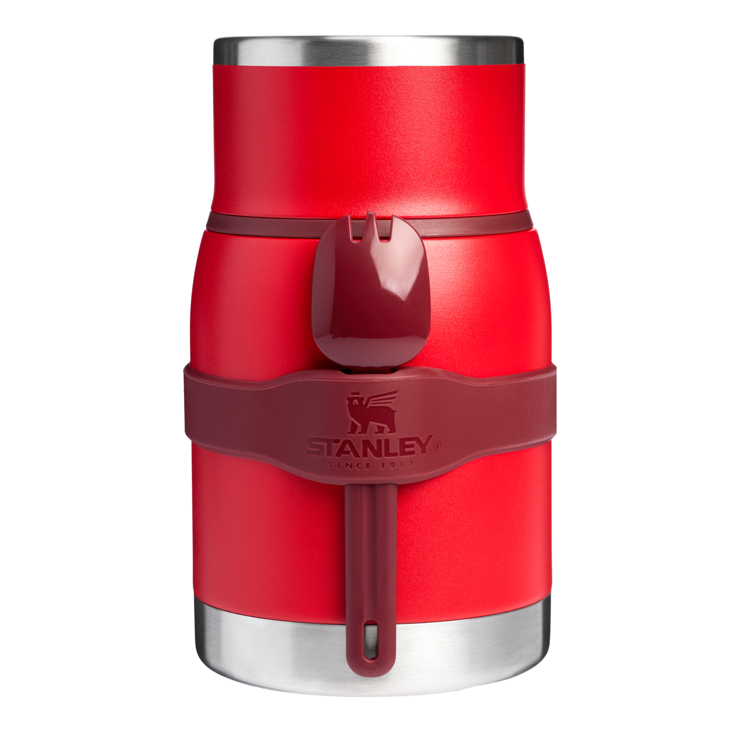 Stanley 1913 Adventure To-Go Food Jar + Spork 24 OZ in Chili Red | Front View