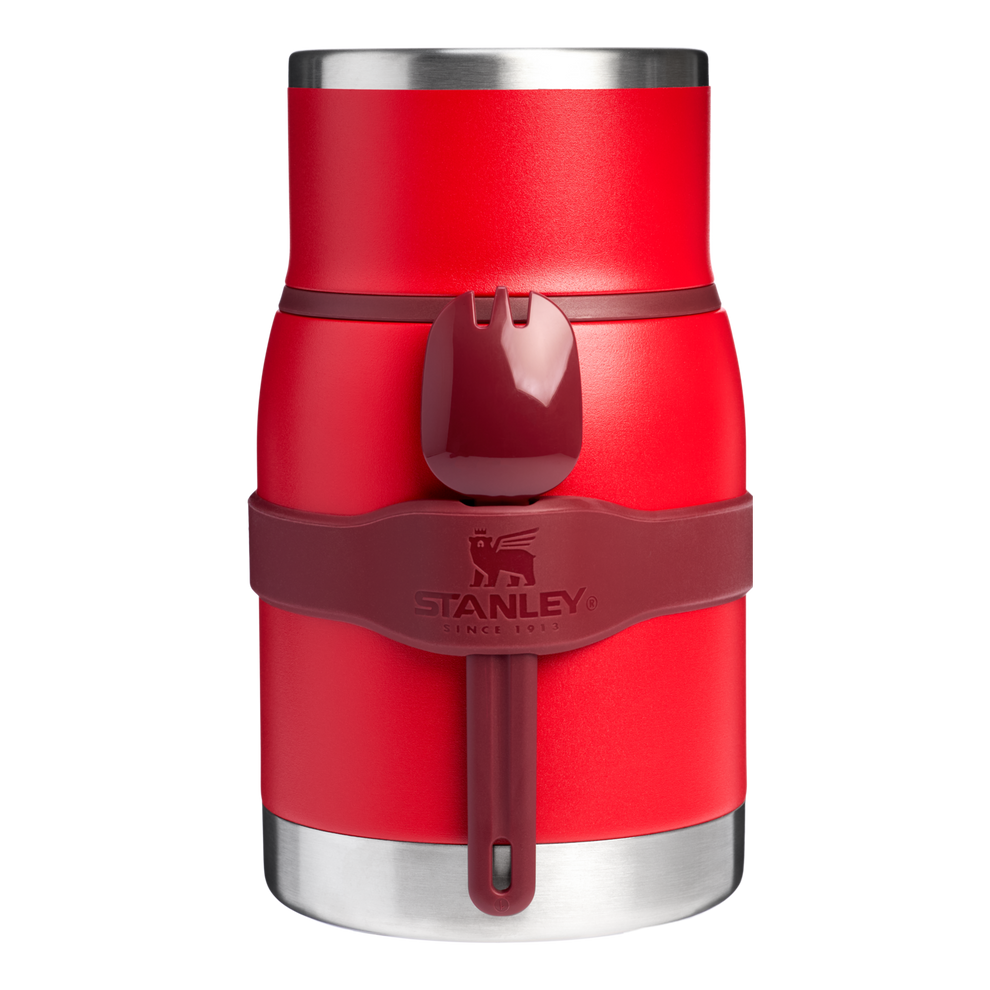 Stanley 1913 Adventure To-Go Food Jar + Spork 24 OZ in Chili Red | Front View