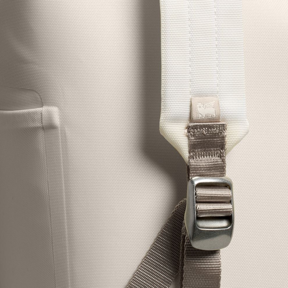 Stanley 1913 The All Day Madeleine Mini Cooler Backpack 20 Can 14 QT 13.2 L in Cream | Back Detailed View