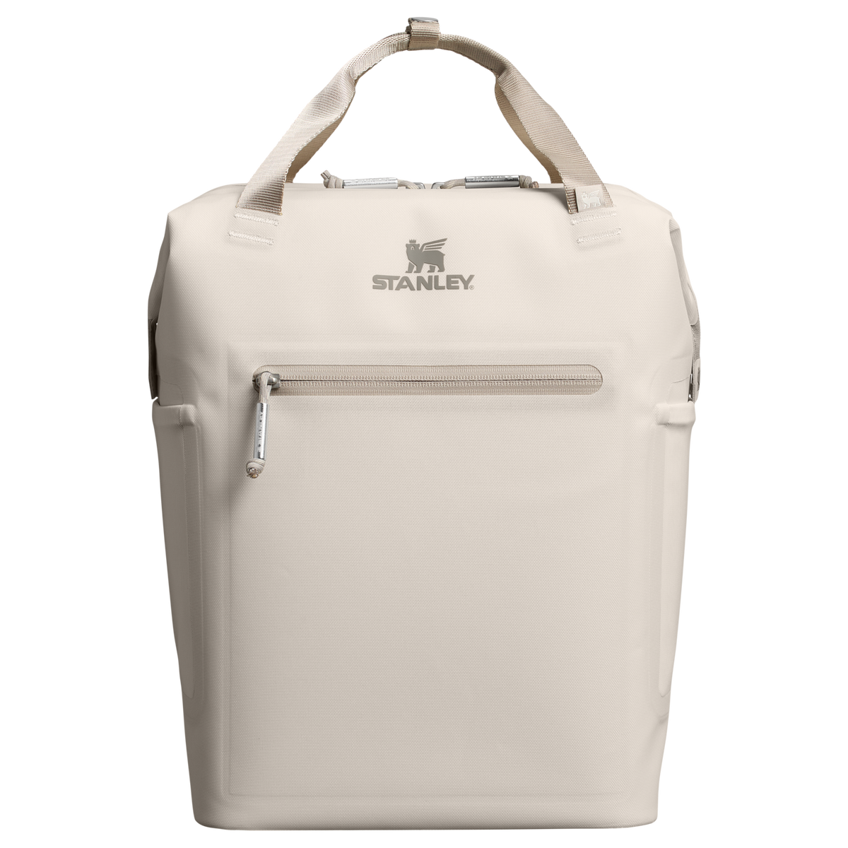 Stanley 1913 The All Day Madeleine Mini Cooler Backpack 20 Can 14 QT 13.2 L in Cream | Front Back View