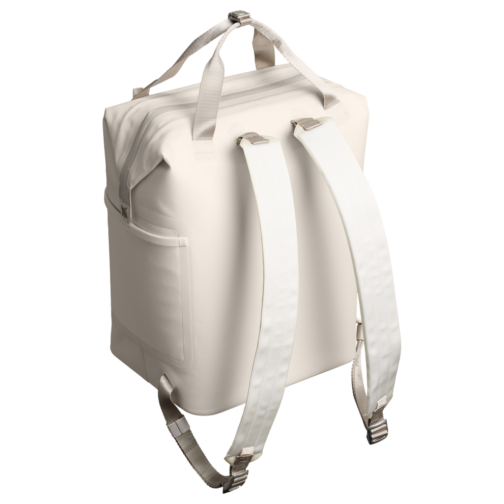 Stanley 1913 The All Day Madeleine Mini Cooler Backpack 20 Can 14 QT 13.2 L in Cream | Back View