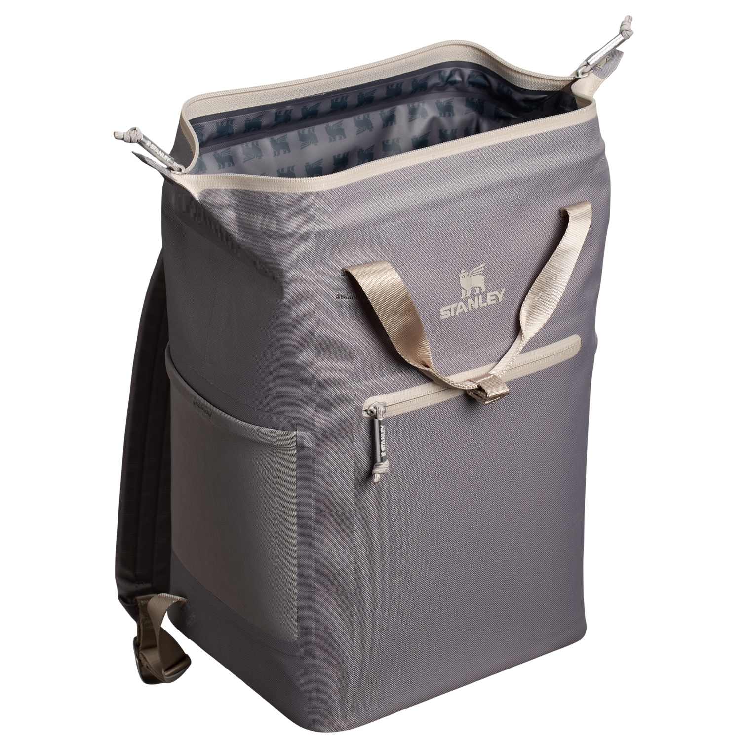 Stanley 14 Quart All Day Madeleine Mini Soft Sided Cooler Backpack In Stone Grey