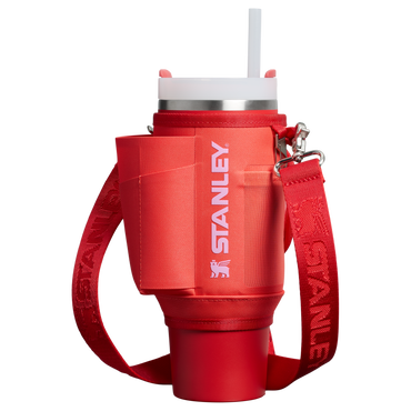Stanley All Day 30 OZ Quencher Carry All In Hot Coral Red