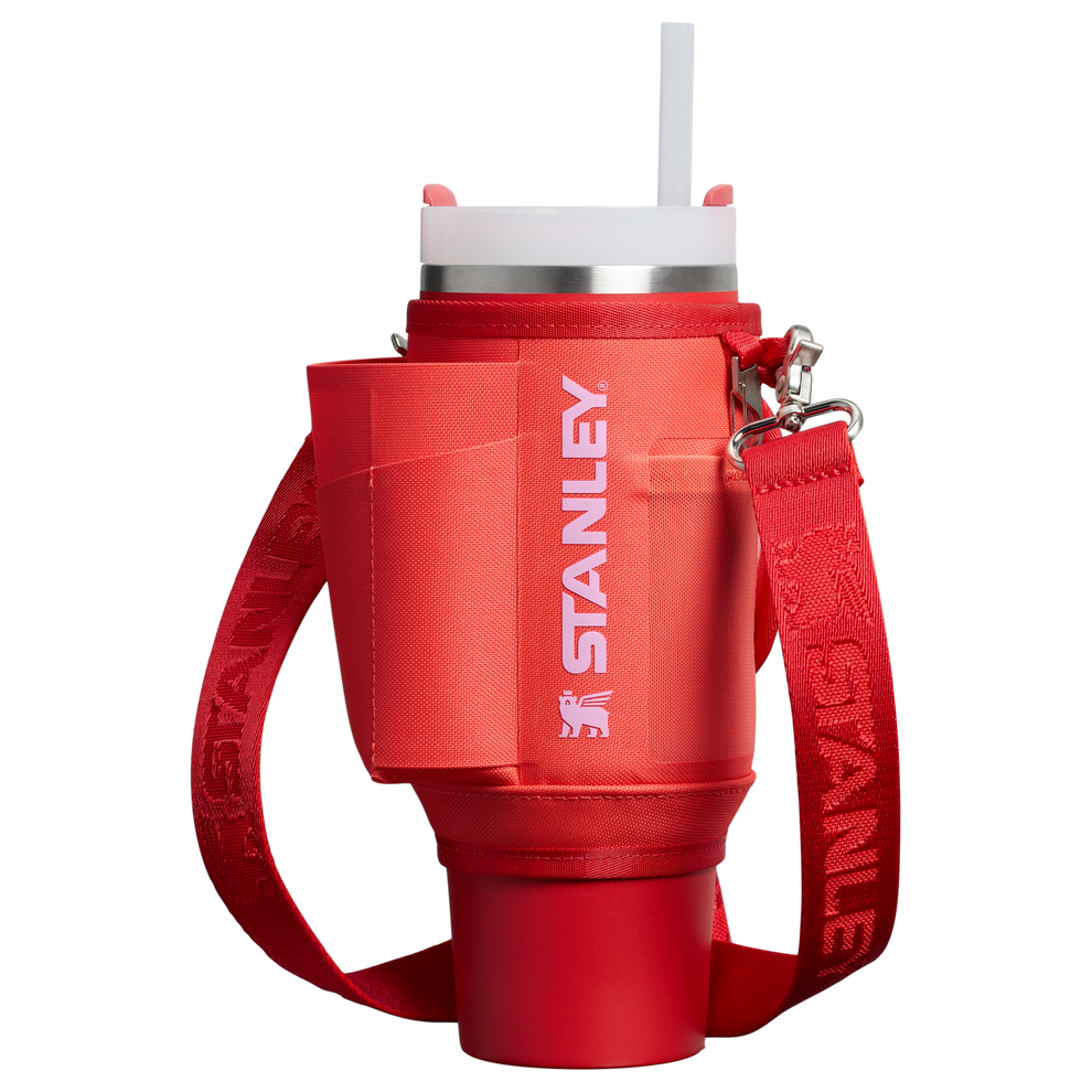Stanley 1913 The All Day 30 OZ Quencher Carry-All in Hot Coral / One Size