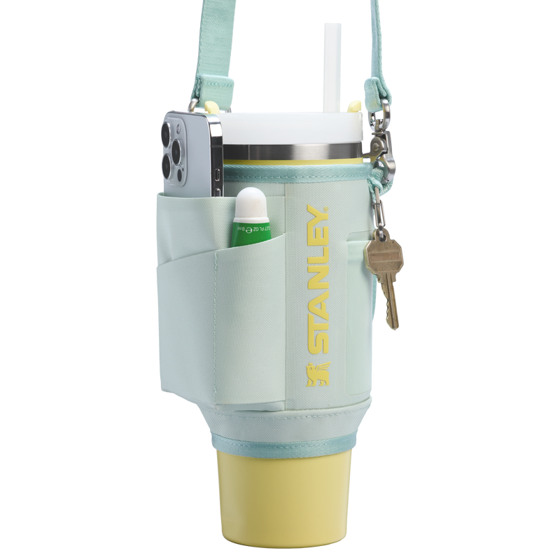 Stanley 1913 The All Day 30 OZ Quencher Carry-All in Mist | Detailed View