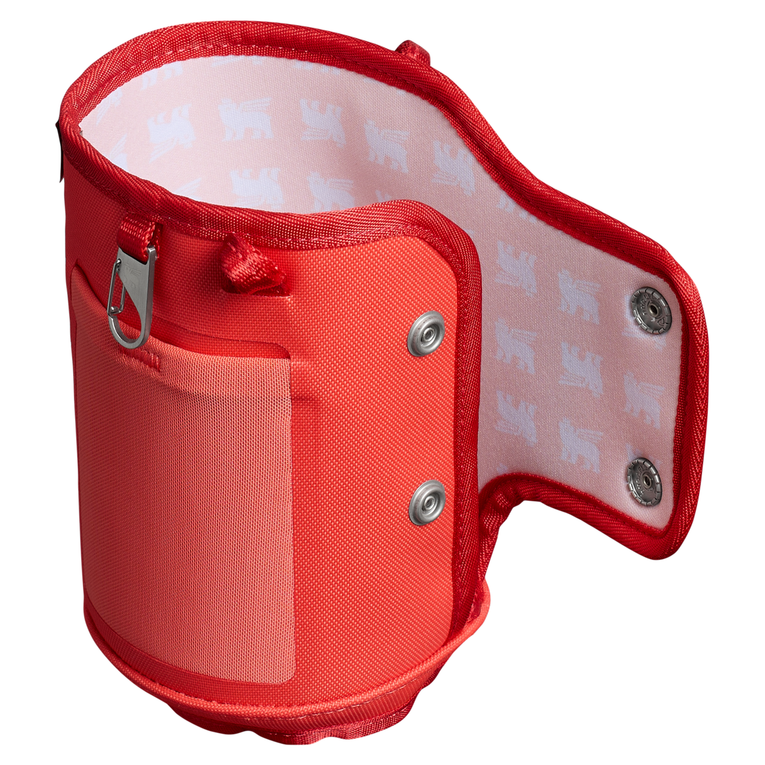 Stanley 1913 The All Day 40 OZ Quencher Carry-All in Hot Coral | View 2