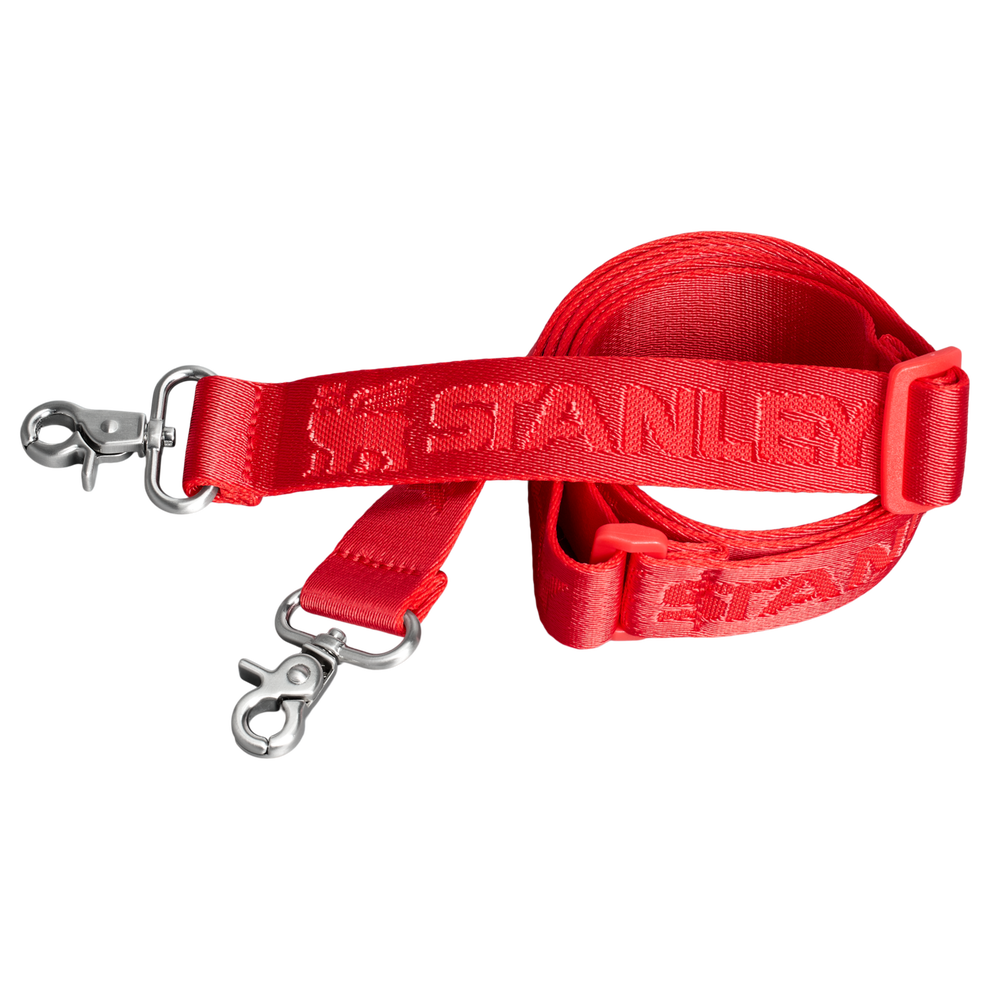 Stanley 40 OZ All Day Quencher Carry All Strap In Hot Coral Red