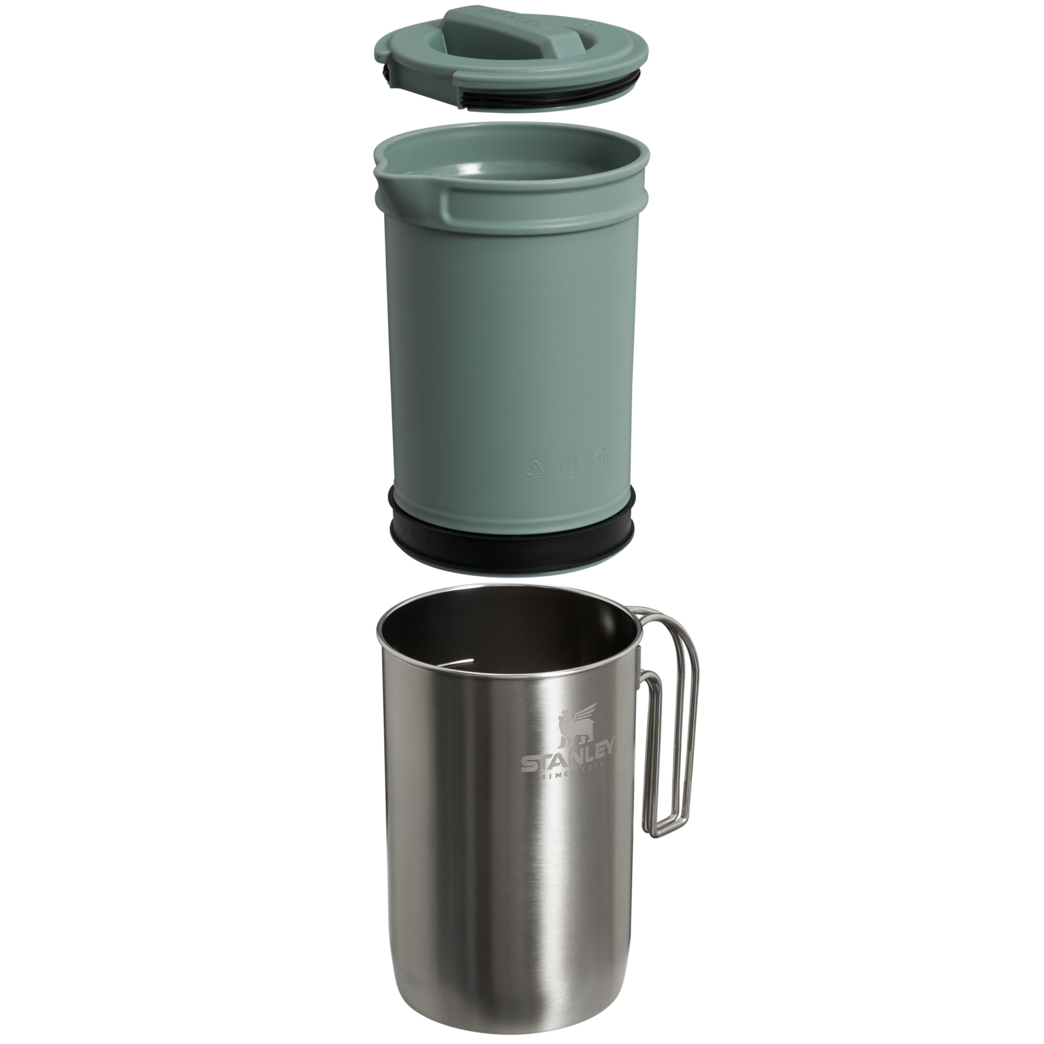 Adventure All-In-One Boil + Brew French Press | 32 OZ: Stainless Steel Shale