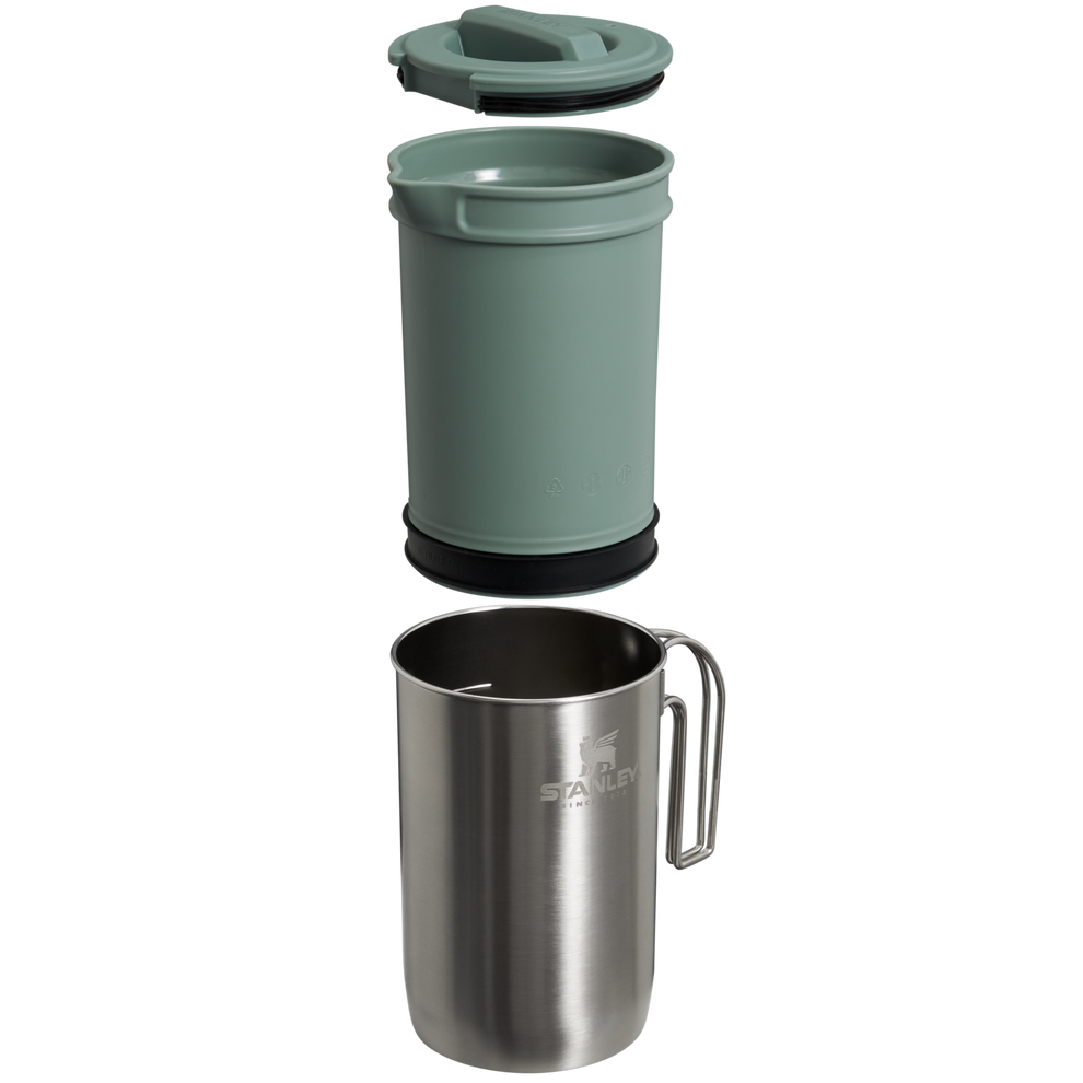 Stanley 1913 Adventure All-In-One Boil + Brew French Press 32 OZ in Stainless Steel Shale