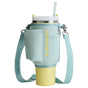 Stanley Carry-All 40 oz Quencher with Detachable Crossbody Straps  in mist blue